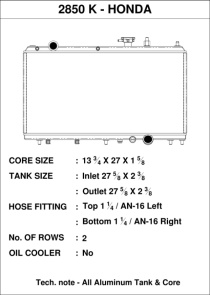 Honda Civic 92-00 med K-Swap Kylare CSF Radiators